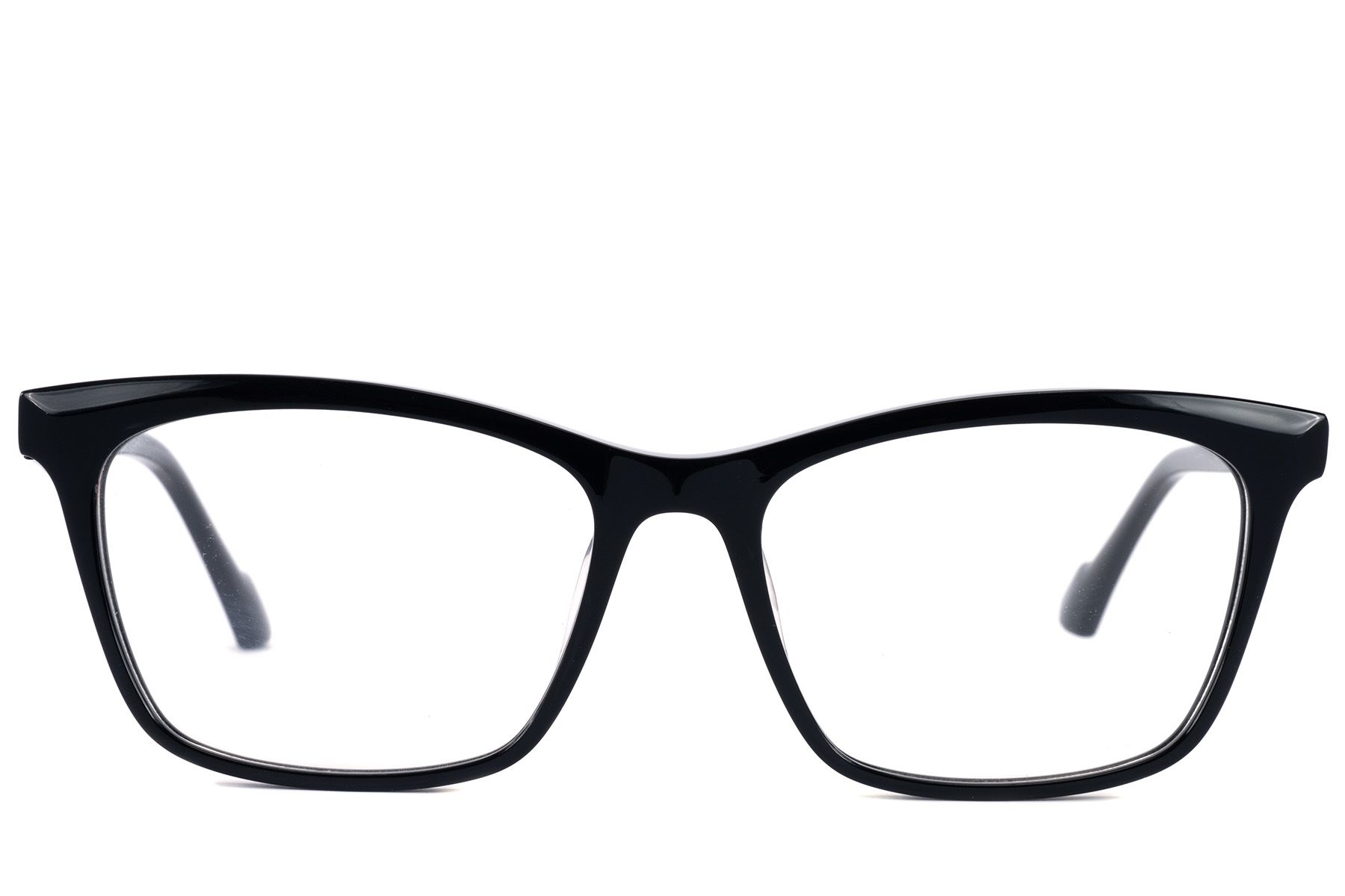 Occhiali in acetato nero a forma di farfalla #BS2607-0802