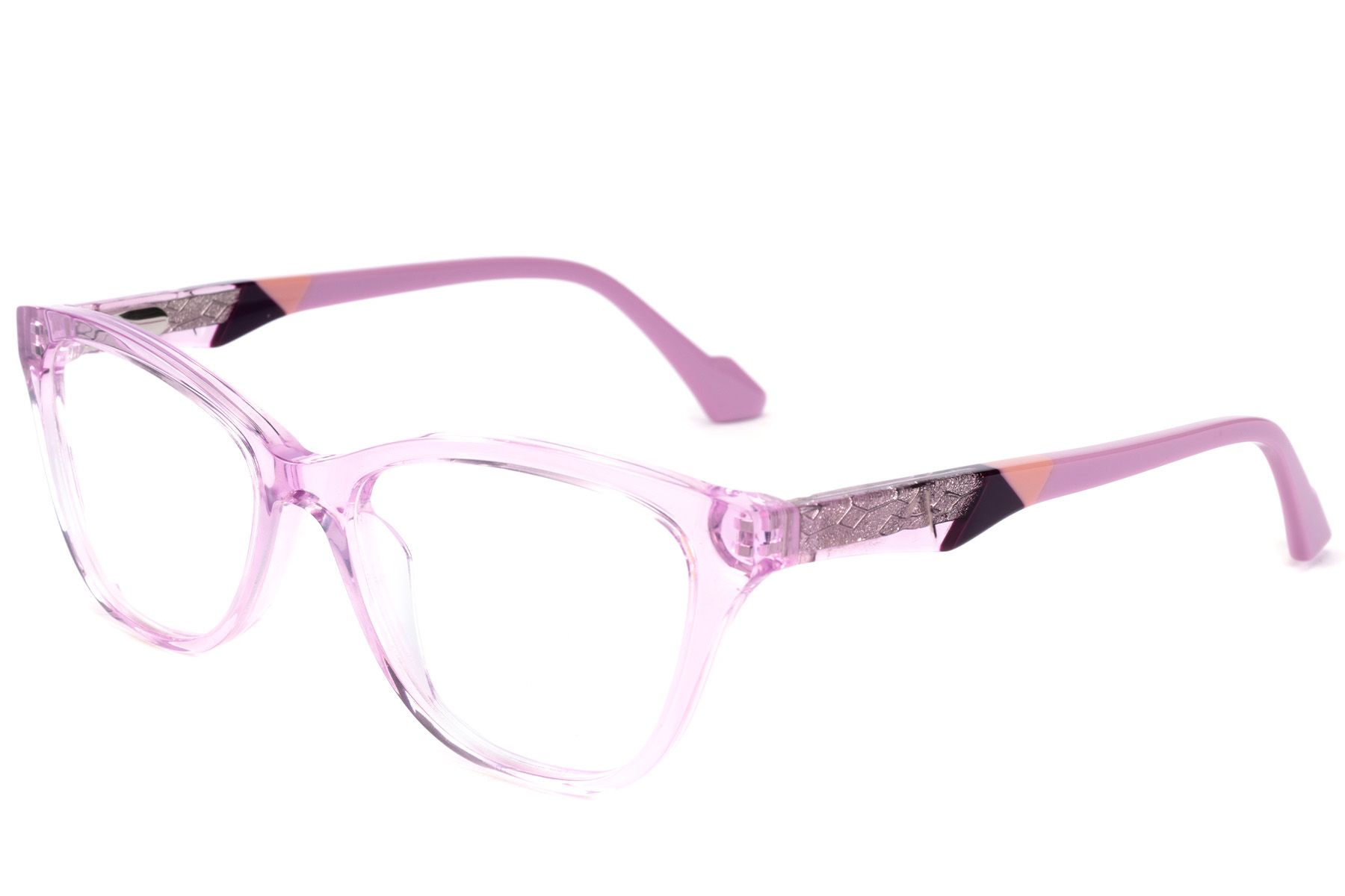 Occhiali in acetato viola farfalla #BS2607-0808