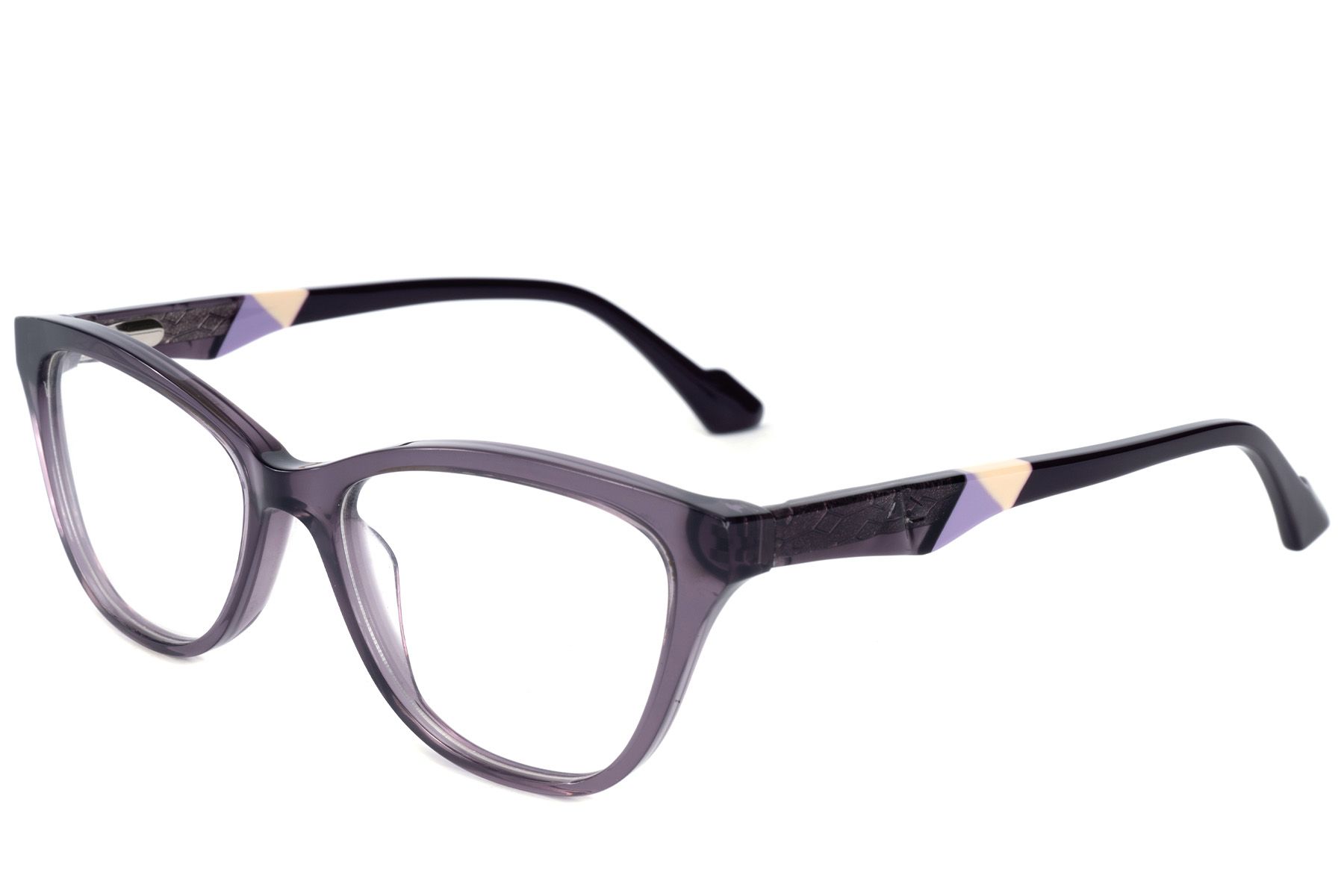 Occhiali in acetato viola farfalla #BS2607-0811