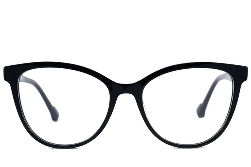 Lunettes papillon en acétate noir #BS2607-0817