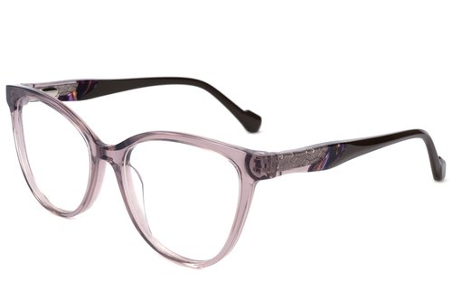 Lunettes en acétate violet papillon #BS2607-0820
