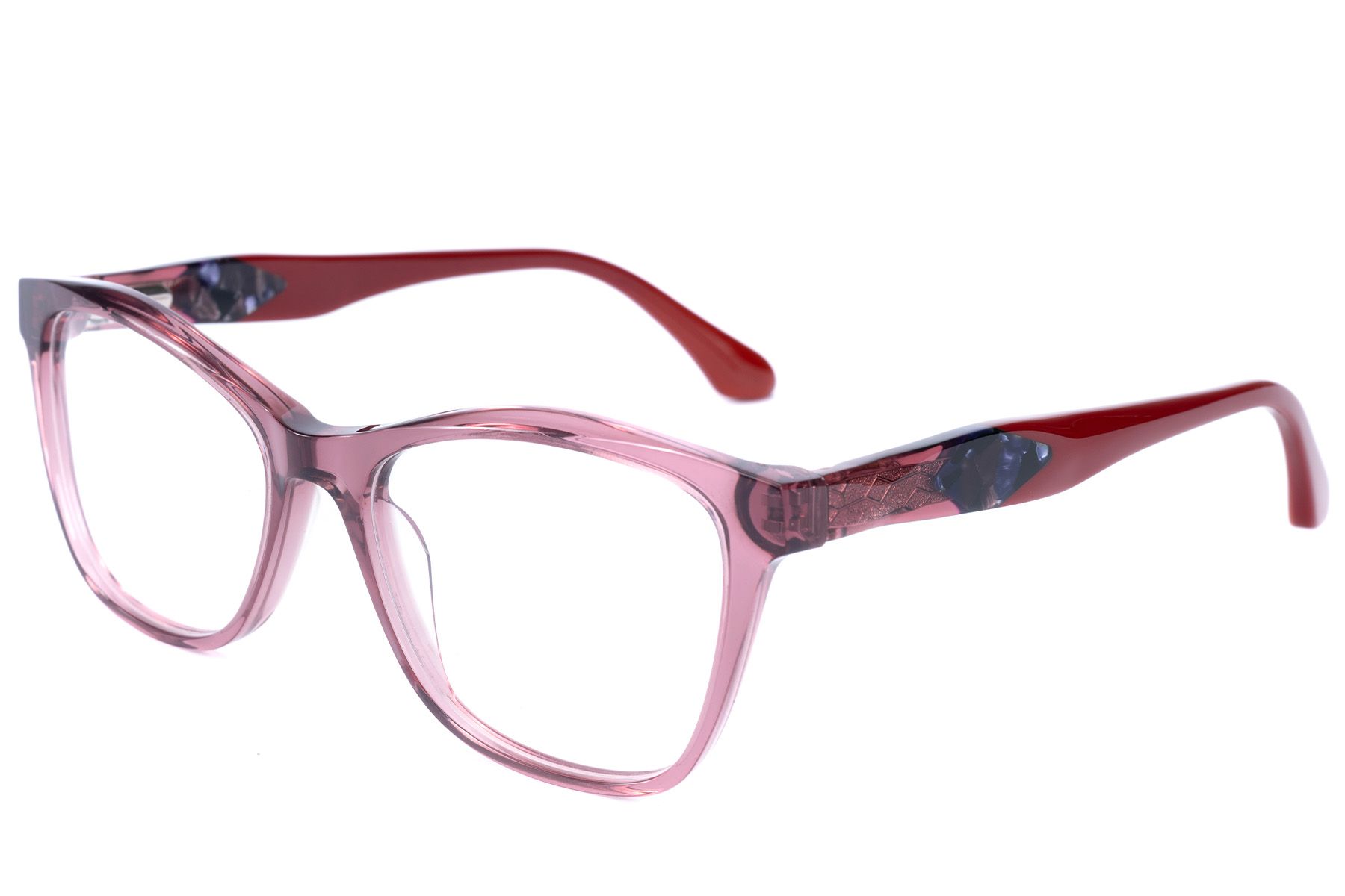 Occhiali in acetato viola farfalla #BS2607-0824