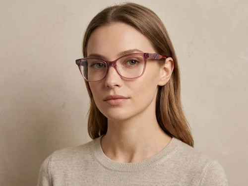 Lunettes papillon en acétate rouge #BS2607-0829