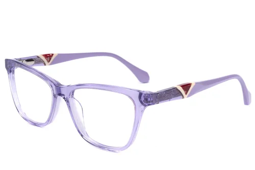 Lunettes en acétate violet papillon #BS2607-0832