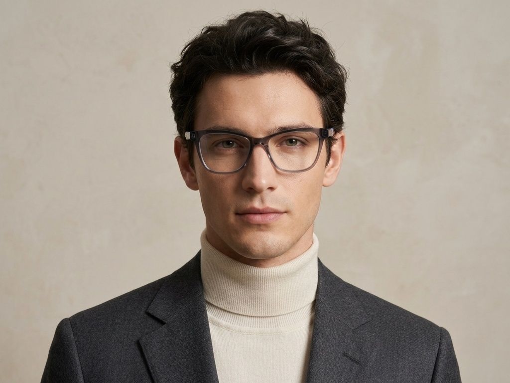 Lunettes en acétate gris papillon #BS2607-0835