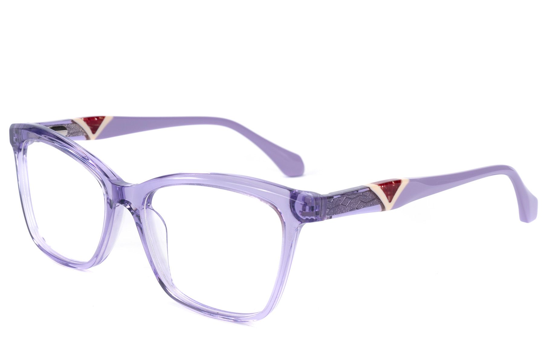 Occhiali in acetato viola farfalla #BS2607-0837