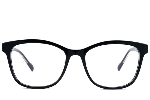 Lunettes papillon en acétate noir #BS2607-0846