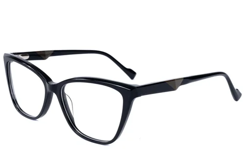 Lunettes papillon en acétate noir #BS2607-0851
