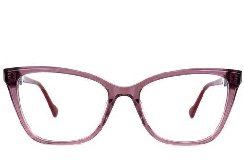 Lunettes papillon en acétate rouge #BS2607-0852