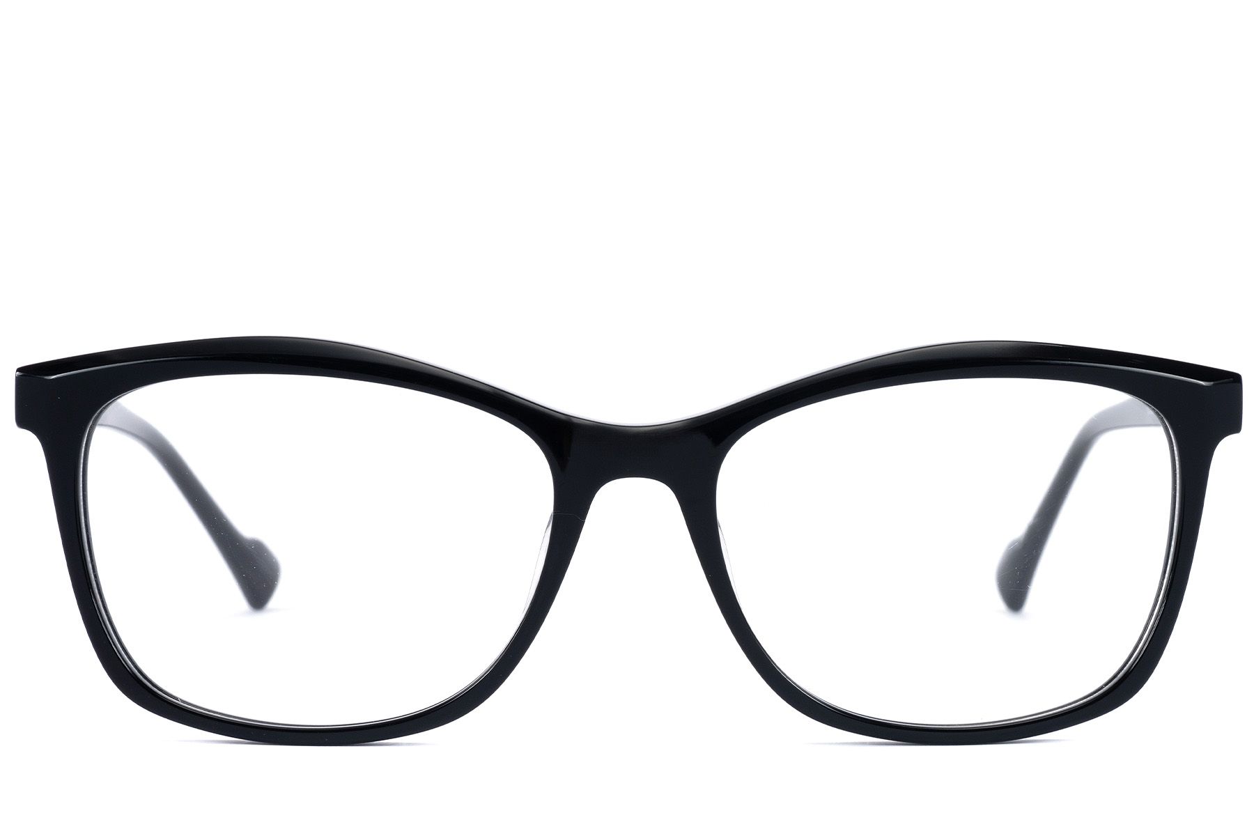 Occhiali in acetato nero a forma di farfalla #BS2607-0856