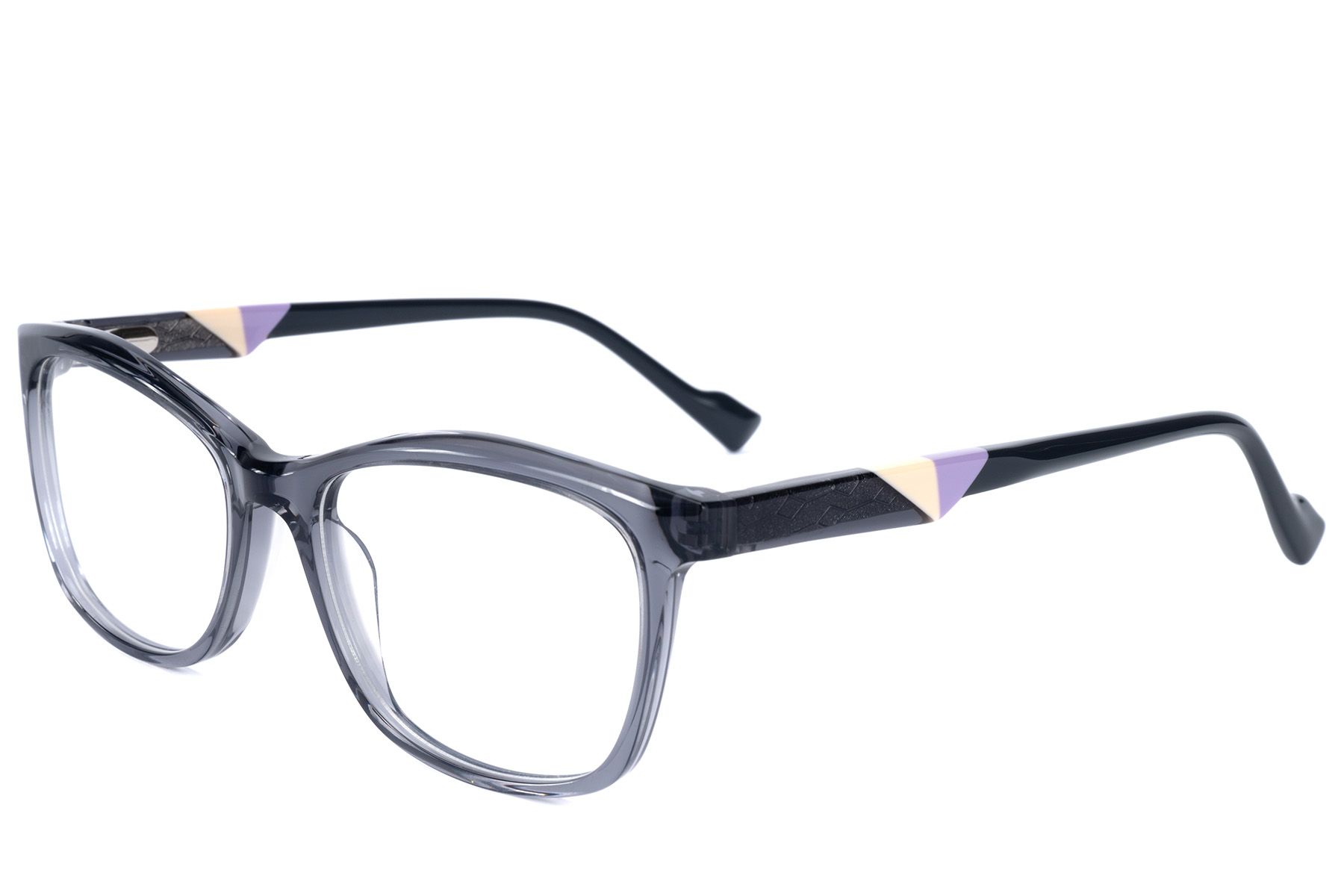 Occhiali in acetato grigio farfalla #BS2607-0857