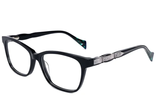 Lunettes papillon en acétate noir #BS2607-0864