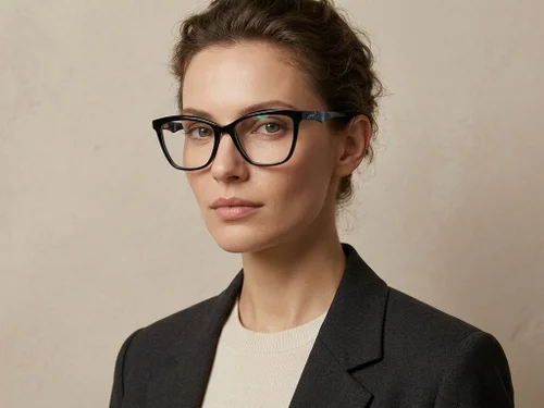 Lunettes papillon en acétate noir #BS2607-0873