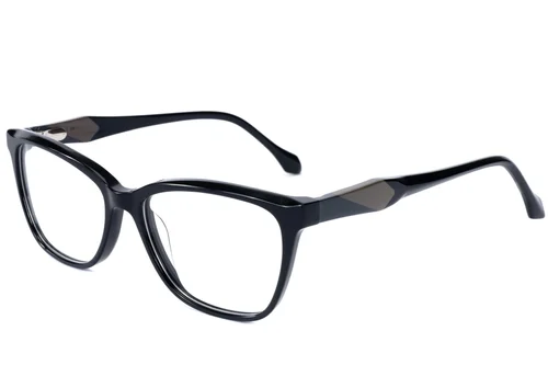 Lunettes papillon en acétate noir #BS2607-0878