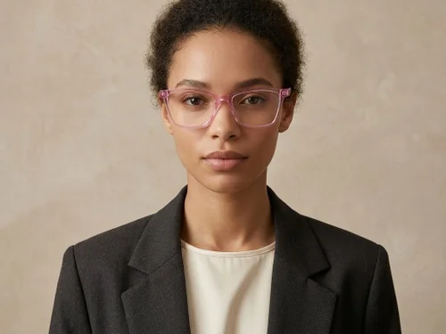 Lunettes en acétate rose papillon #BS2607-0884
