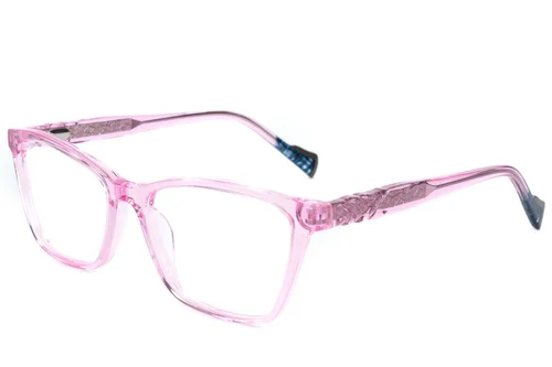 Lunettes en acétate rose papillon #BS2607-0884