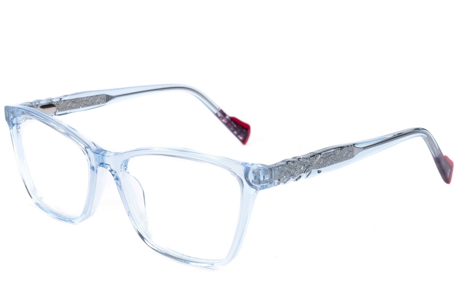 Occhiali in acetato blu farfalla #BS2607-0887