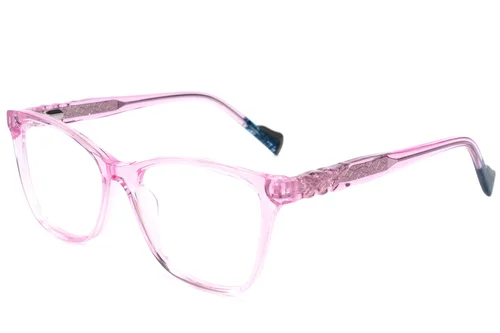 Lunettes en acétate rose papillon #BS2607-0889