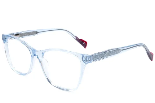 Lunettes en acétate bleu papillon #BS2607-0892