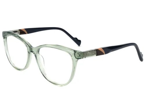 Lunettes en acétate vert papillon #BS2607-0897