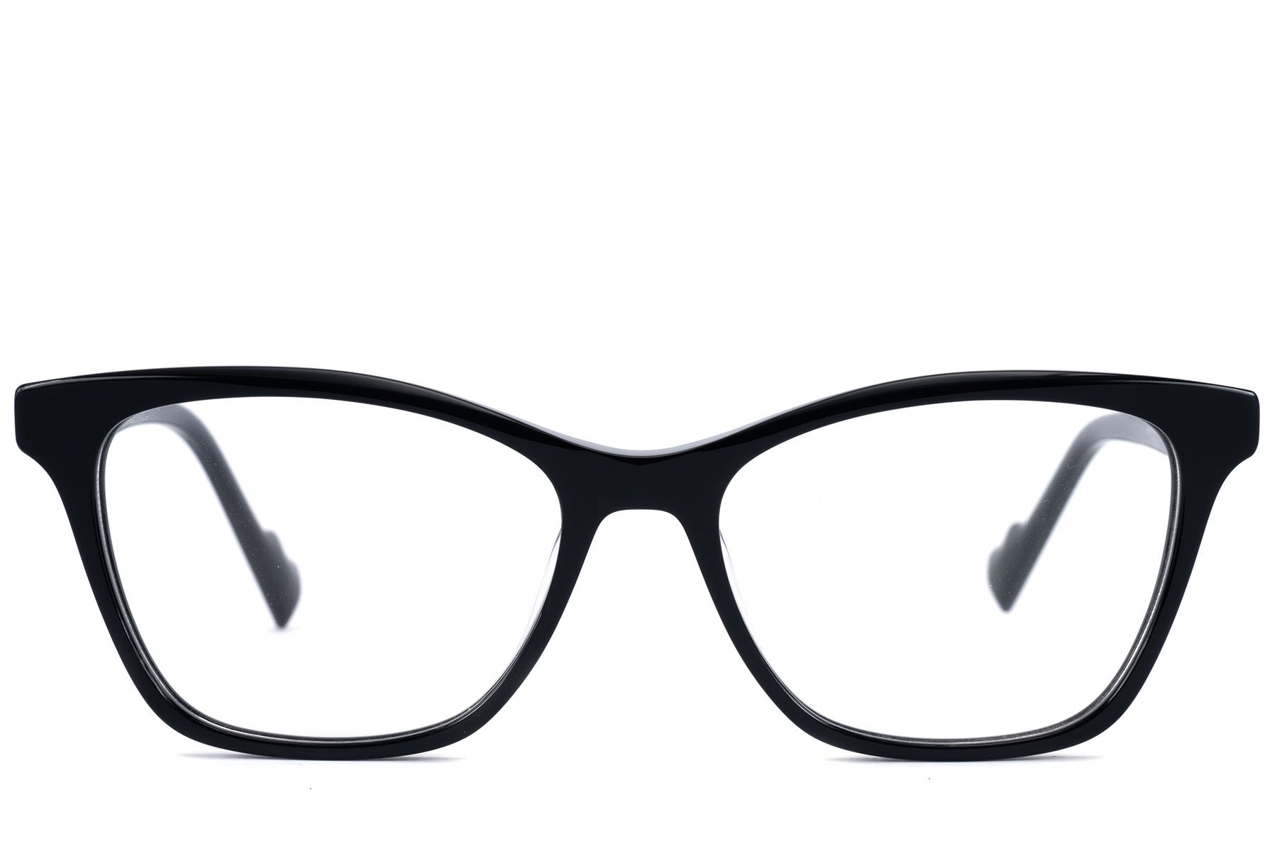 Occhiali in acetato nero a forma di farfalla #BS2607-0898