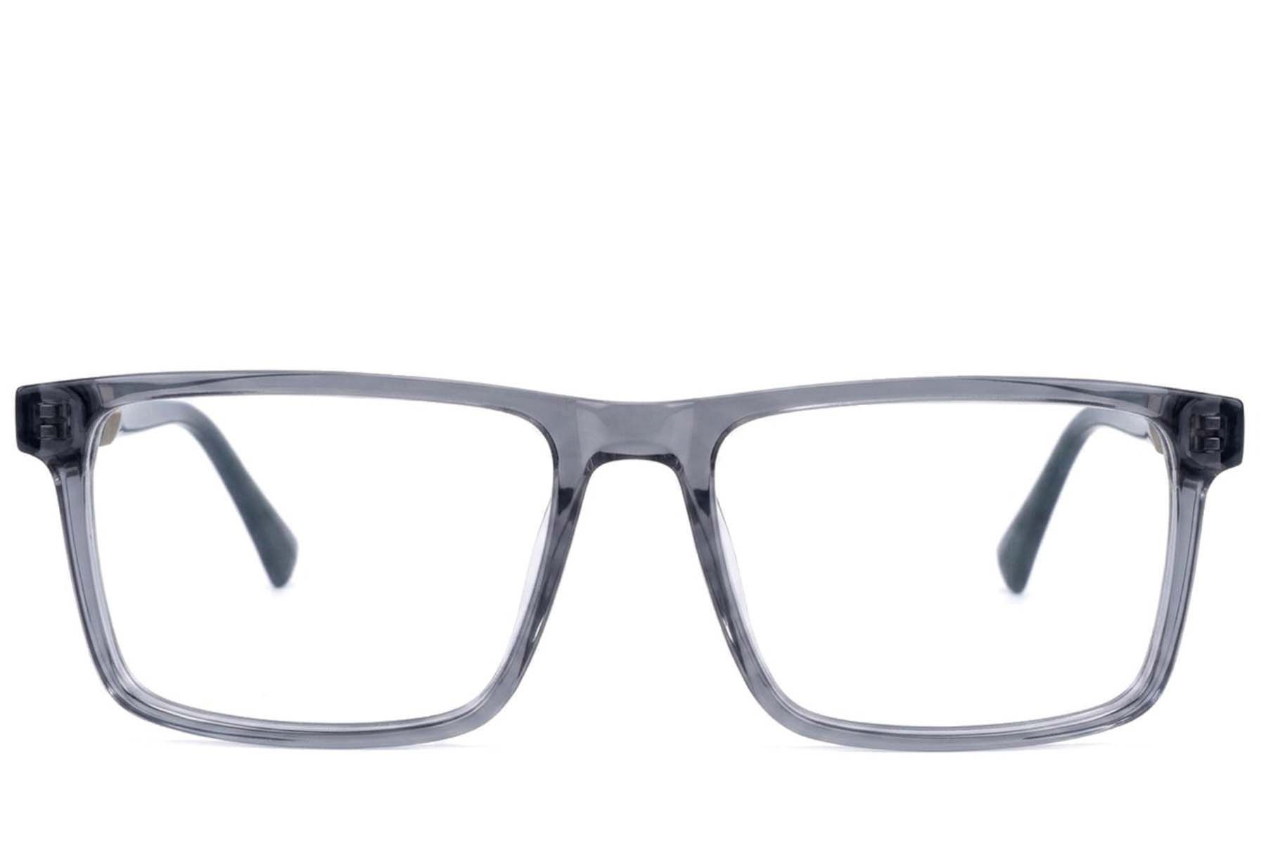 Vasos rectangulares de acetato gris #BS2607-0906