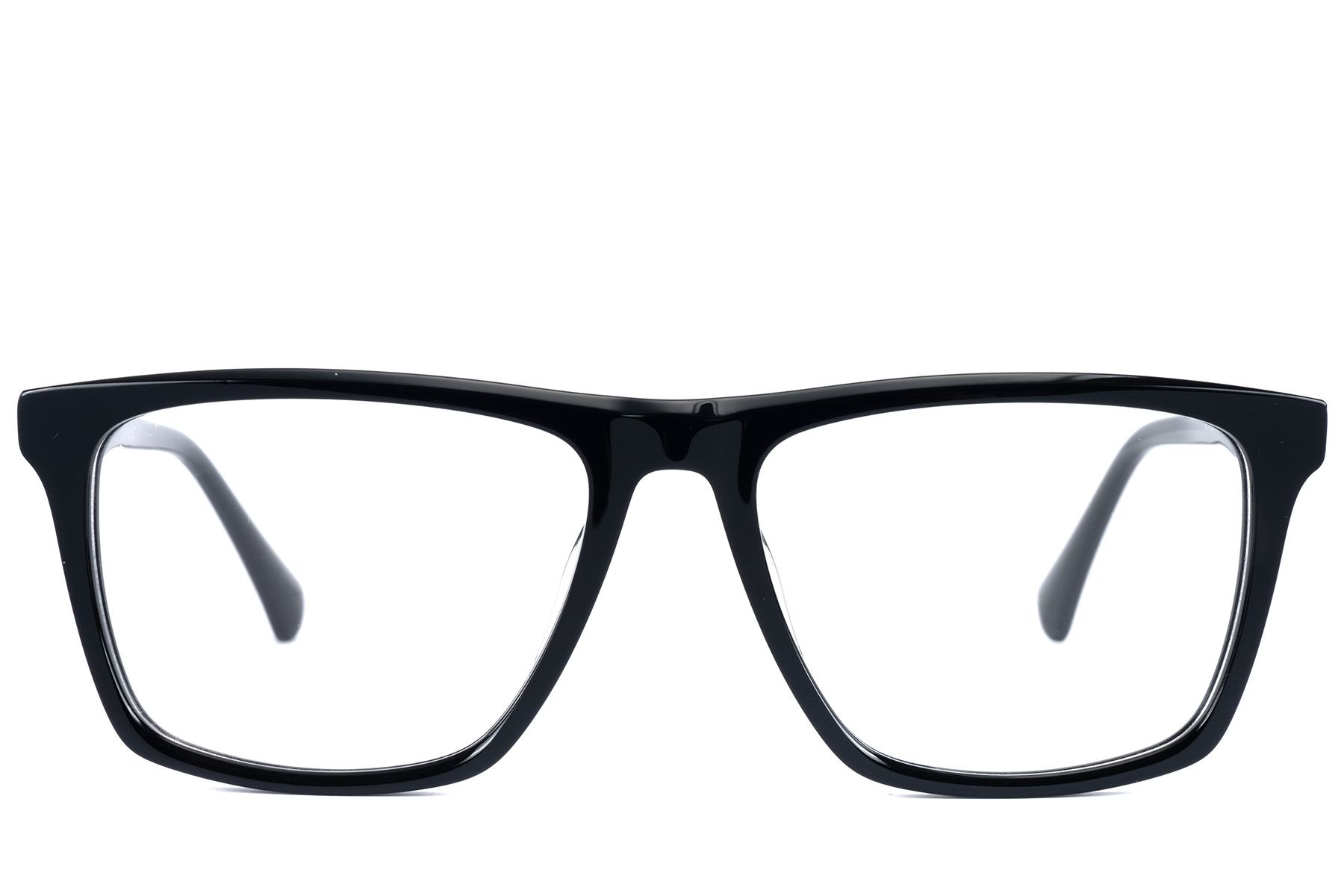 Rectangular Black Acetate Glasses #BS2607-0908