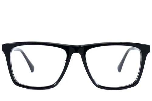 Lunettes rectangulaires en acétate noir #BS2607-0908
