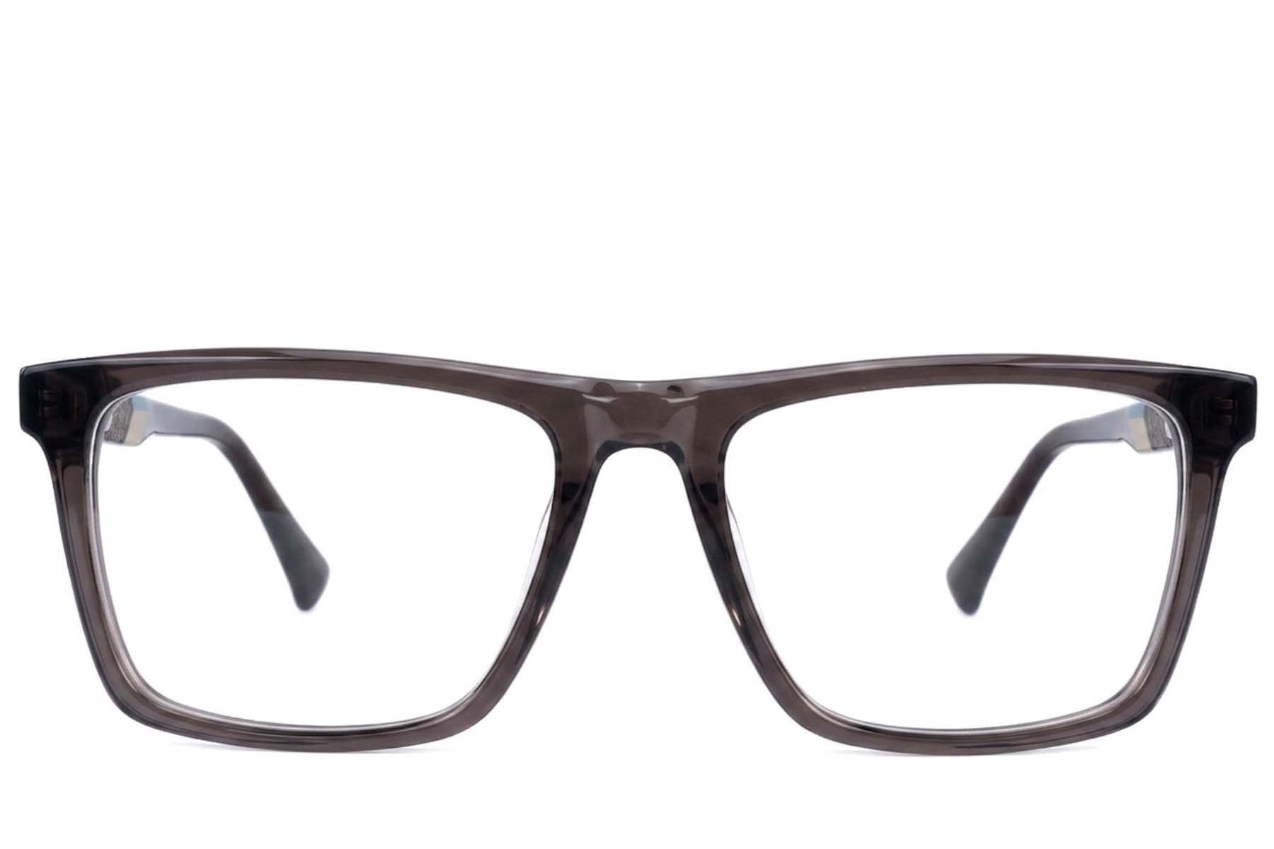 Lunettes rectangulaires en acétate brun #BS2607-0910