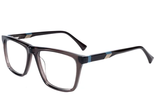 Lunettes rectangulaires en acétate brun #BS2607-0910