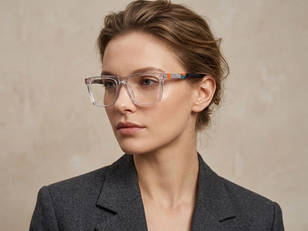 Vasos rectangulares de acetato transparente #BS2607-0912