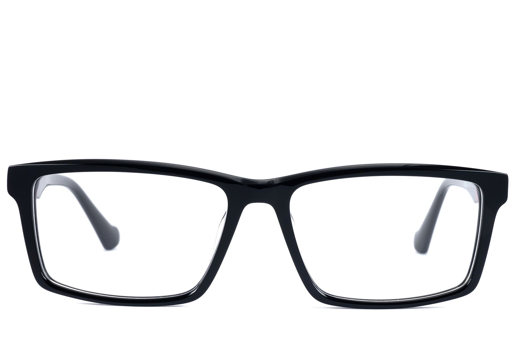 Rectangular Black Acetate Glasses #BS2607-0913