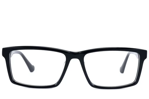 Lunettes rectangulaires en acétate noir #BS2607-0913