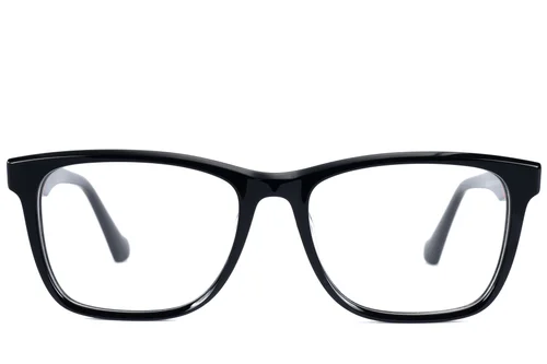 Lunettes rectangulaires en acétate noir #BS2607-0918