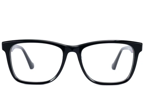Lunettes rectangulaires en acétate noir #BS2607-0918