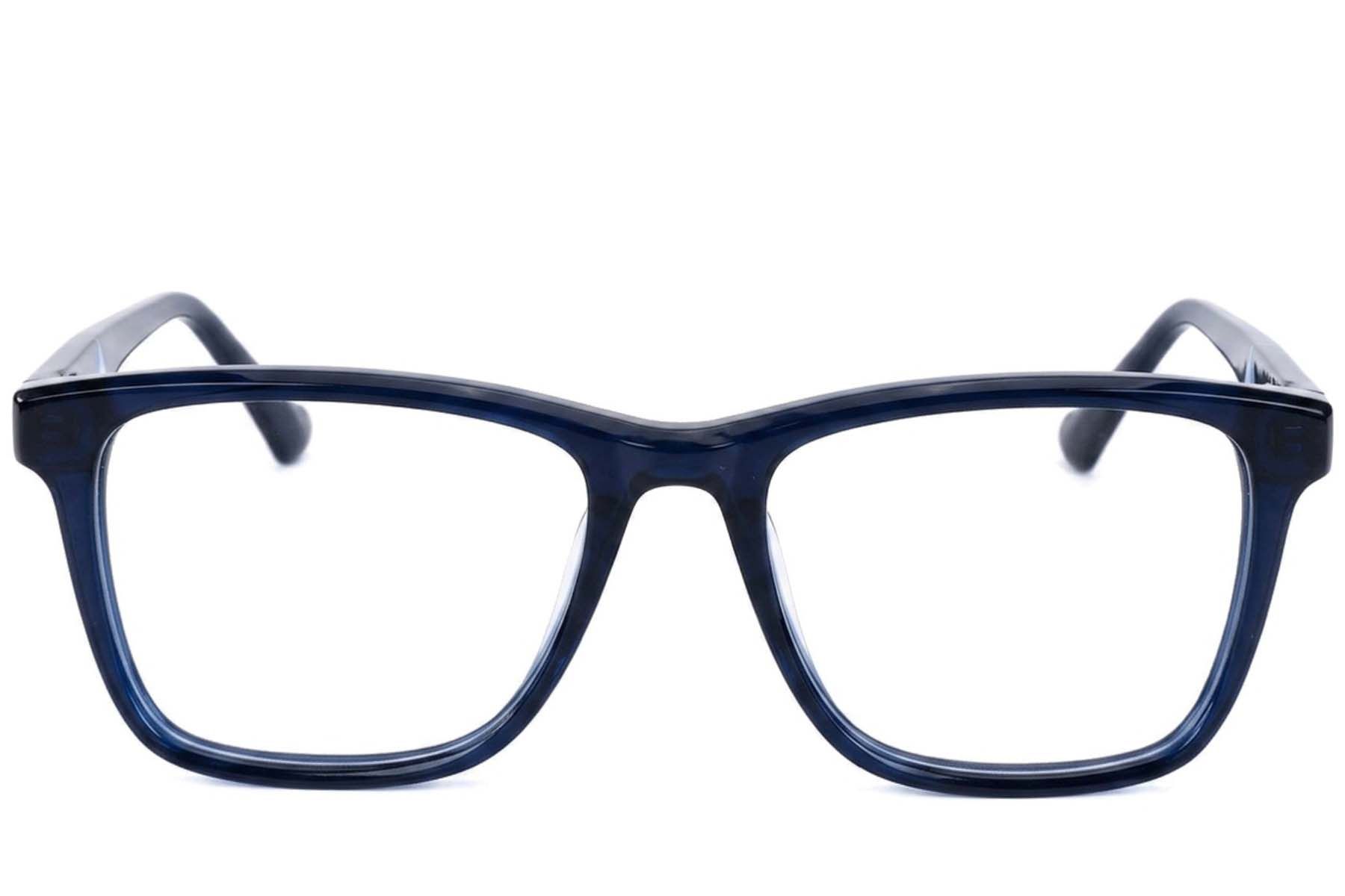 Rectangular Blue Acetate Glasses #BS2607-0921