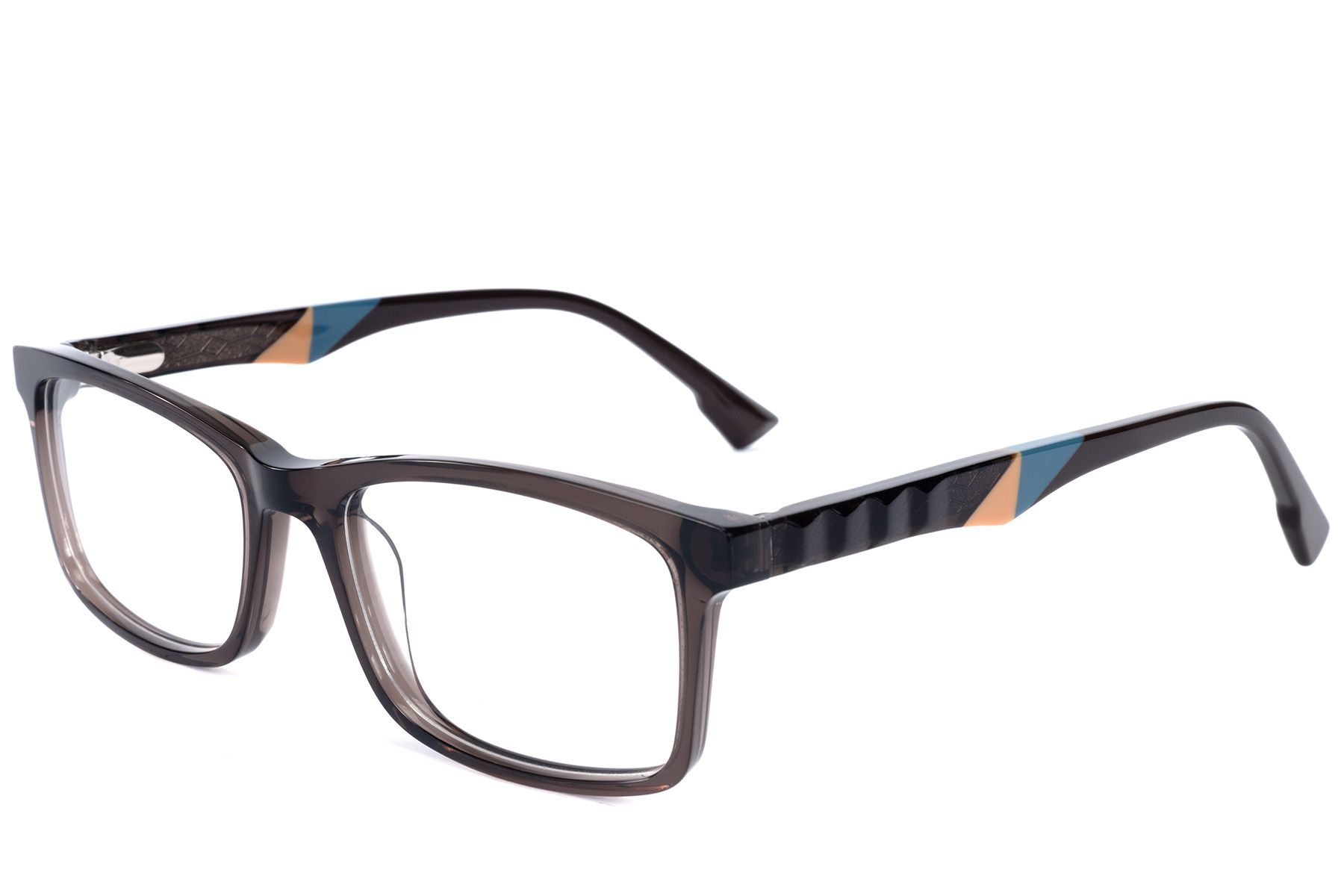 Bicchieri rettangolari in acetato marrone #BS2607-0926