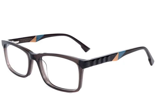 Lunettes rectangulaires en acétate brun #BS2607-0926