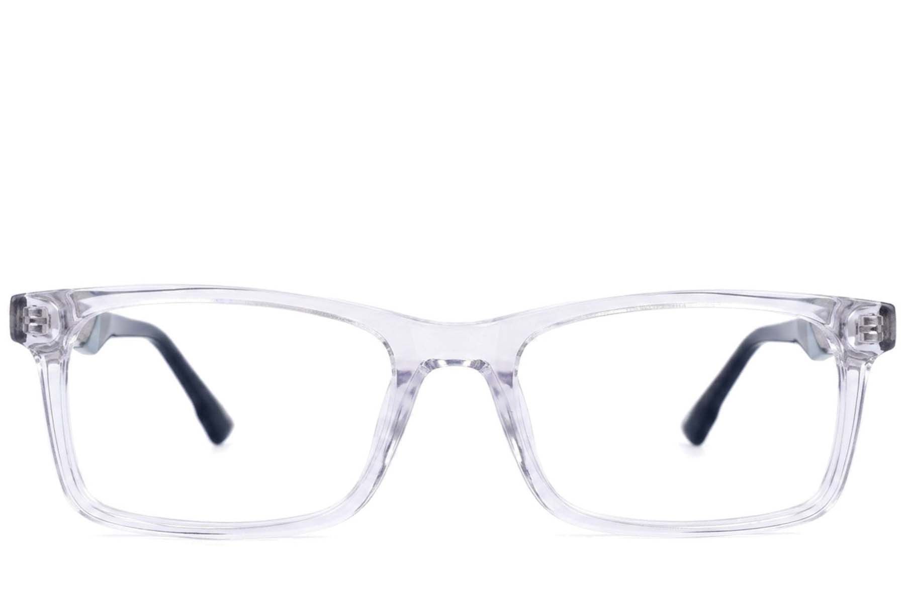 Rectangular Transparent Acetate Glasses #BS2607-0927