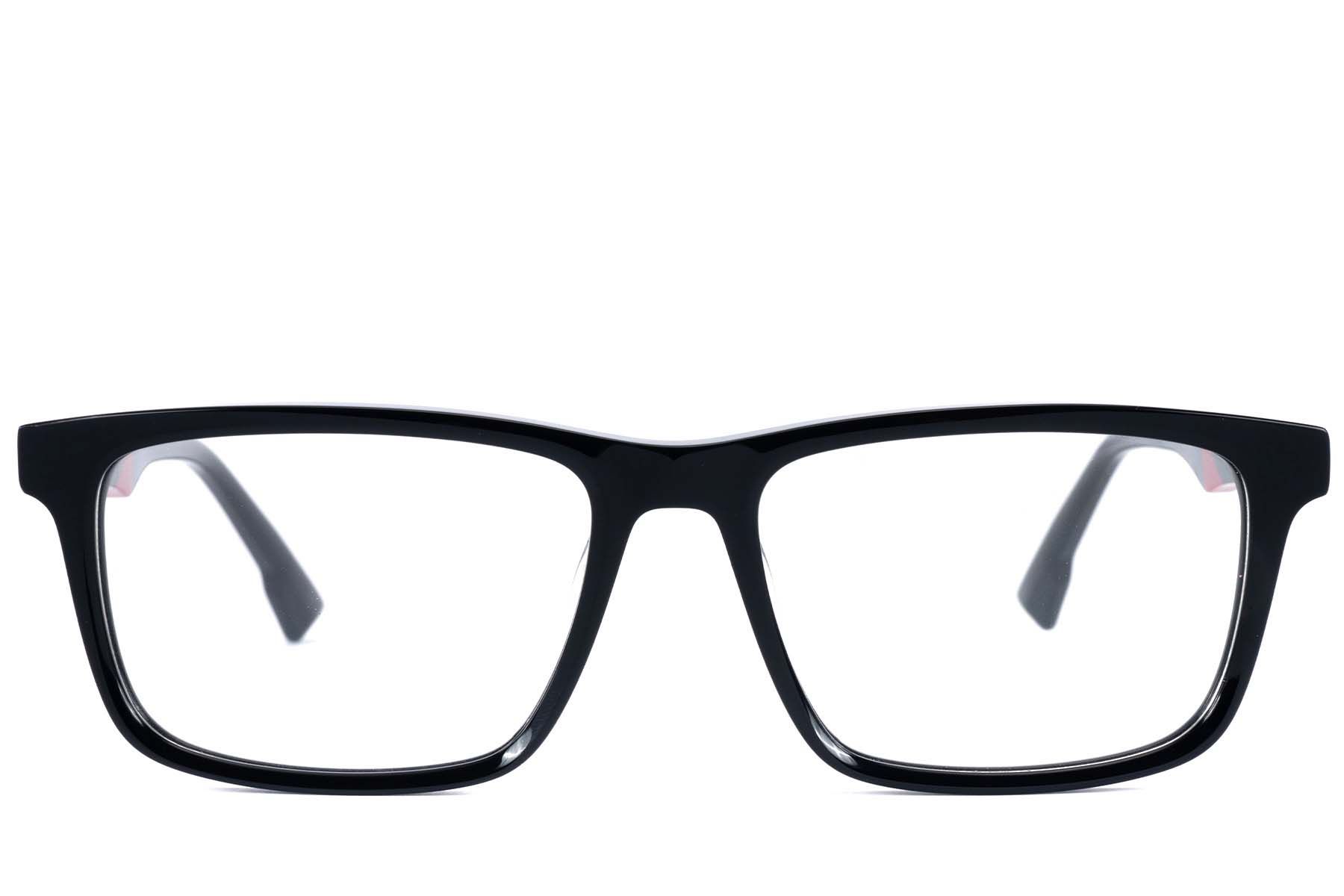 Rectangular Black Acetate Glasses #BS2607-0928