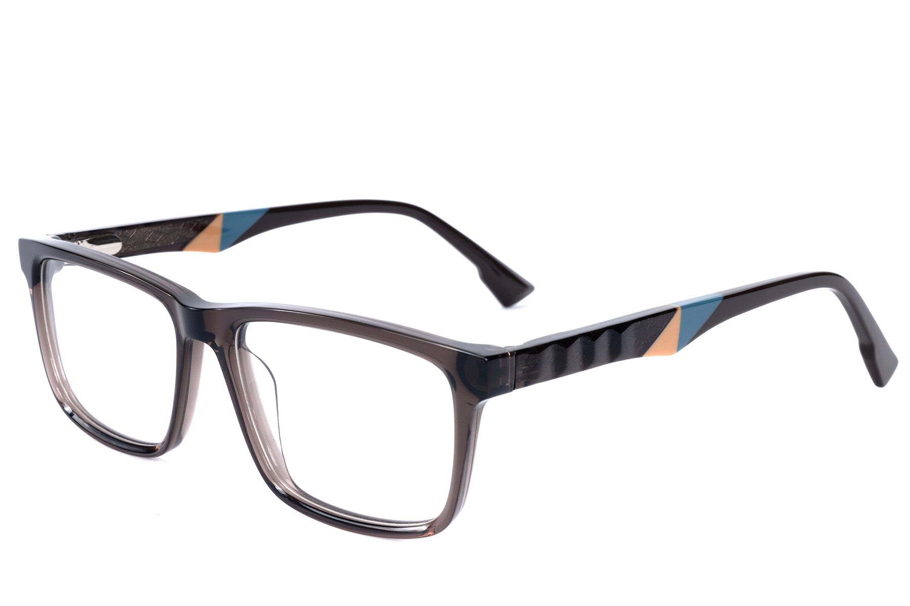 Bicchieri rettangolari in acetato marrone #BS2607-0931
