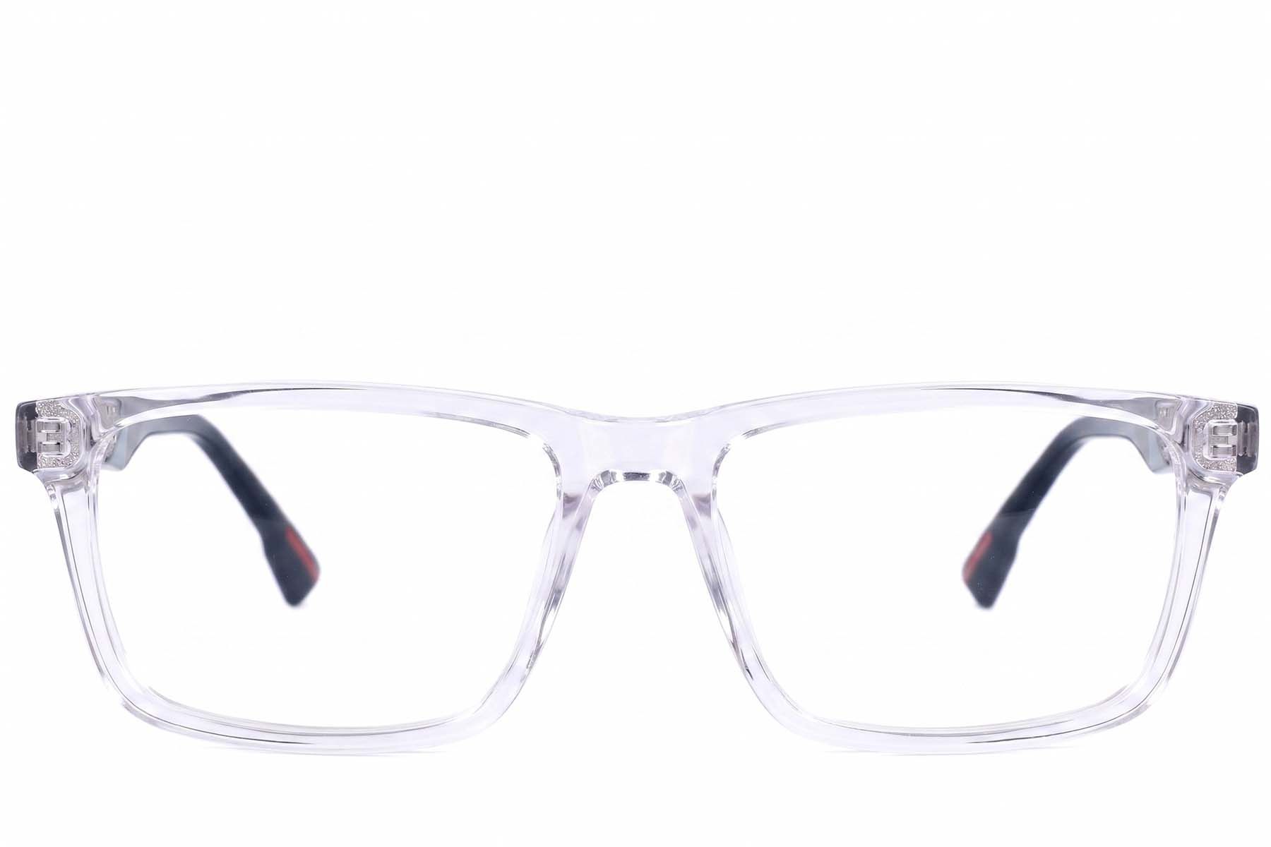 Rectangular Transparent Acetate Glasses #BS2607-0932