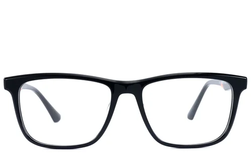 Lunettes rectangulaires en acétate noir #BS2607-0933