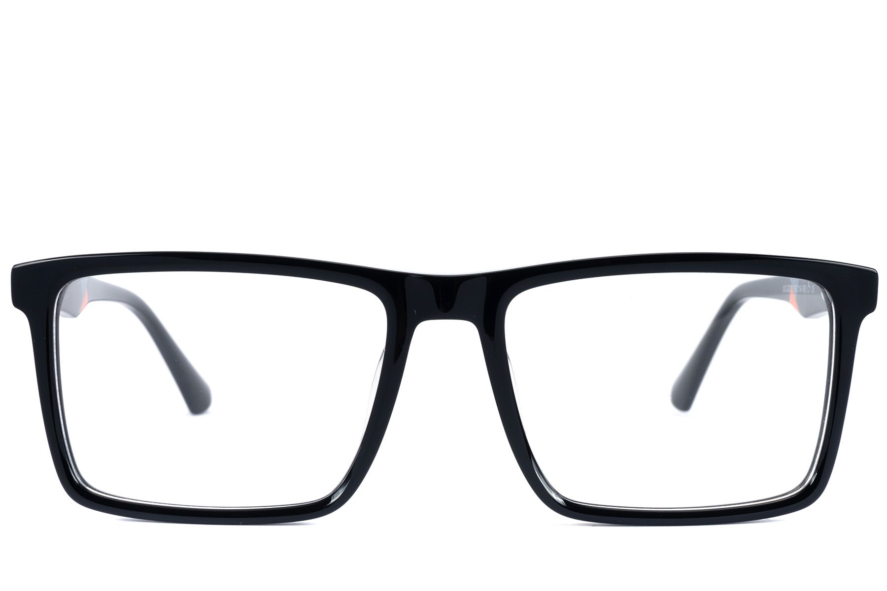 Vasos rectangulares de acetato negro #BS2607-0938