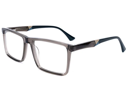 Lunettes rectangulaires en acétate gris #BS2607-0940
