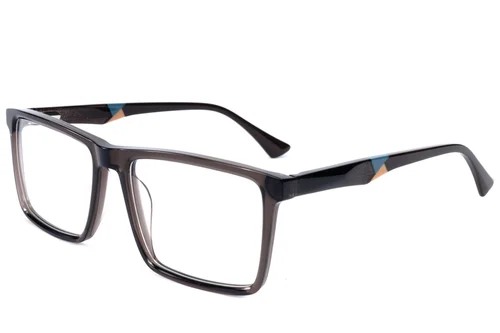 Lunettes rectangulaires en acétate brun #BS2607-0942