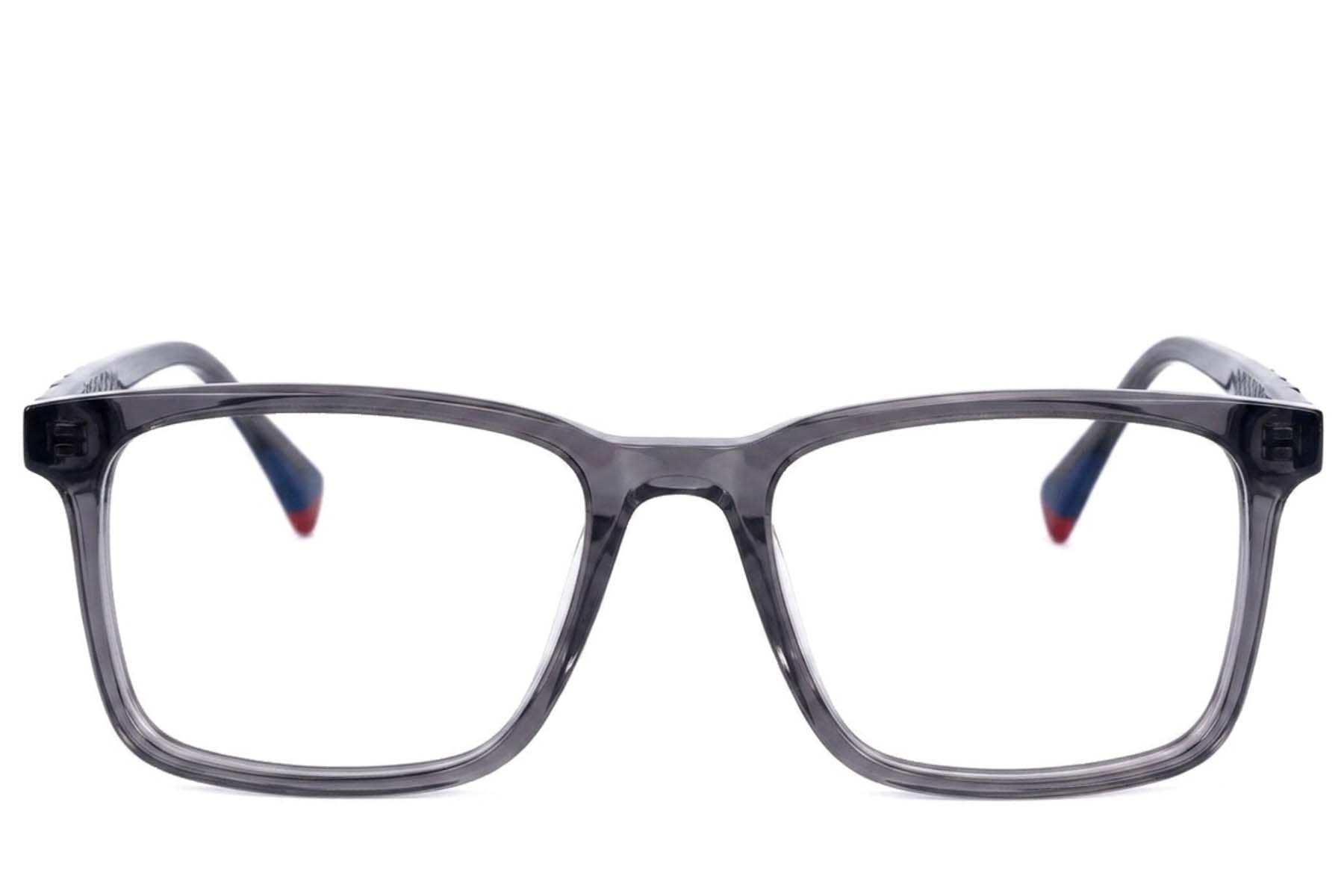 Vasos rectangulares de acetato gris #BS2607-0945