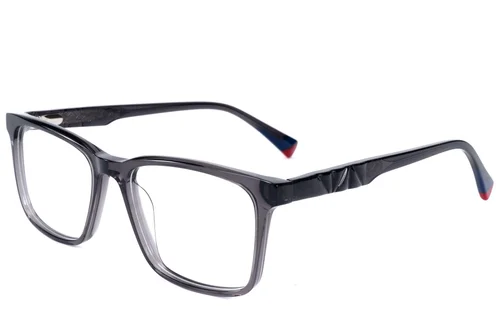 Lunettes rectangulaires en acétate gris #BS2607-0945