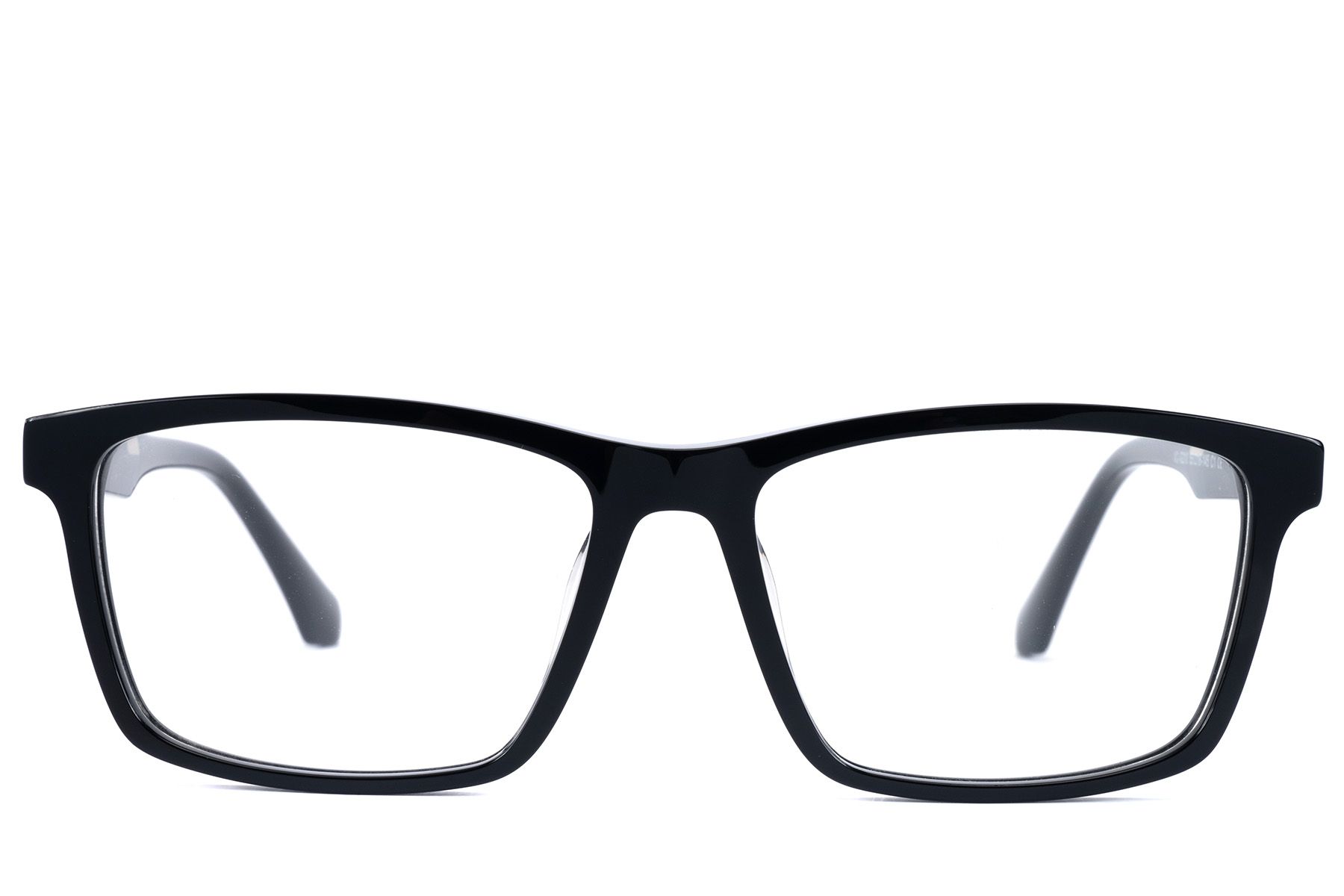 Rectangular Black Acetate Glasses #BS2607-0948