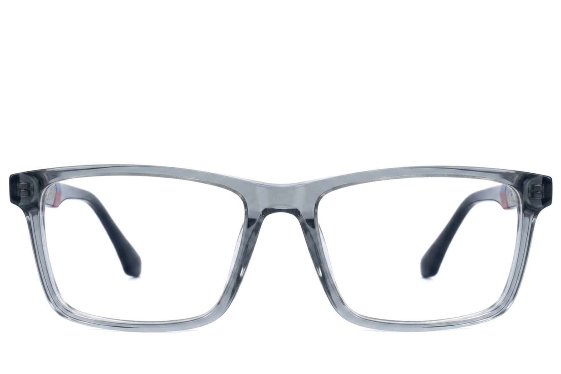 Lunettes rectangulaires en acétate gris #BS2607-0950